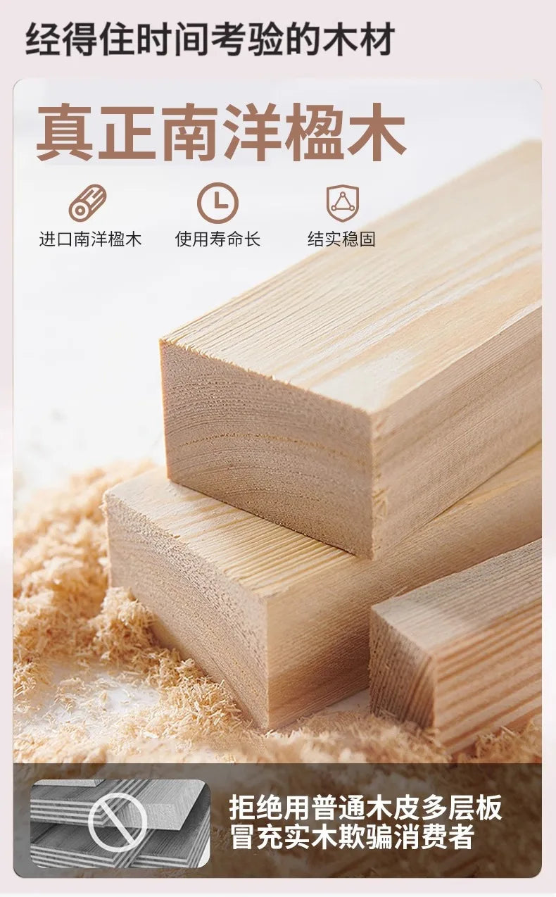 Solid Wood Electric Standing Desk with Drawers Smart Height Adjustable Gaming Computer Workstation for Home Study Office