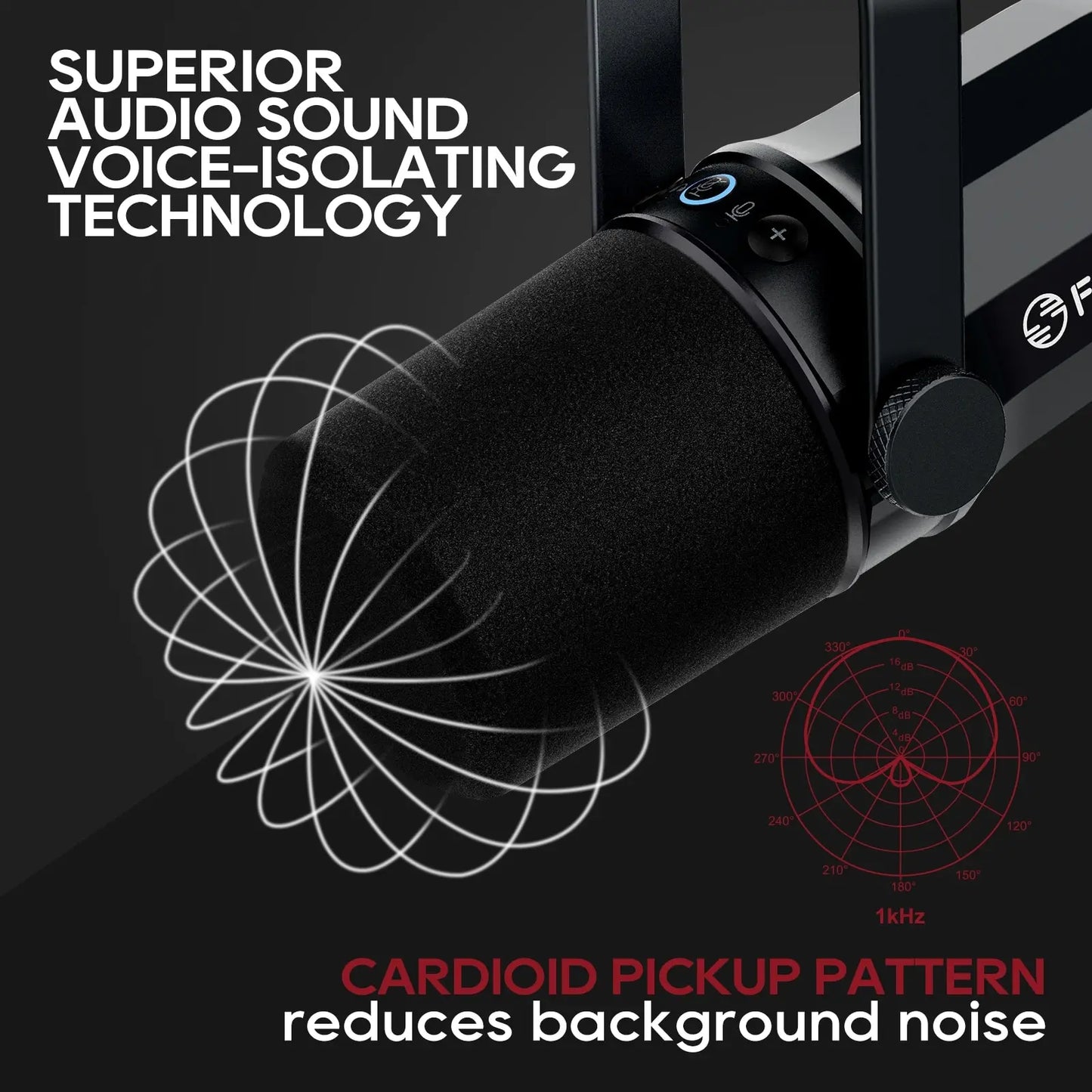 FDUCE SL40X Dynamic Podcast Microphone