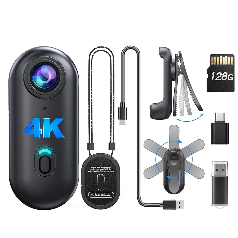 4K Wearable Mini Body Camera