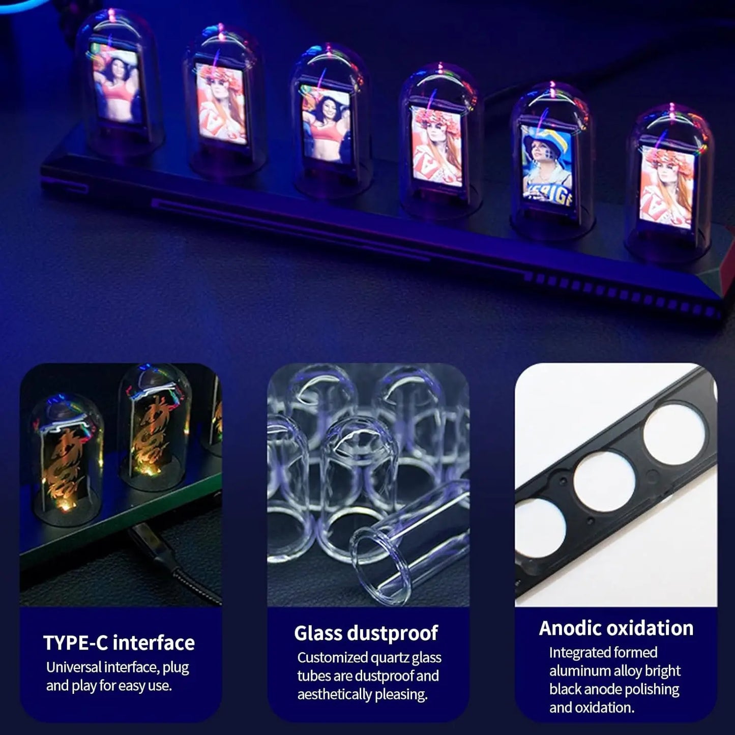 Simulation Nixie Tube Clock Kit