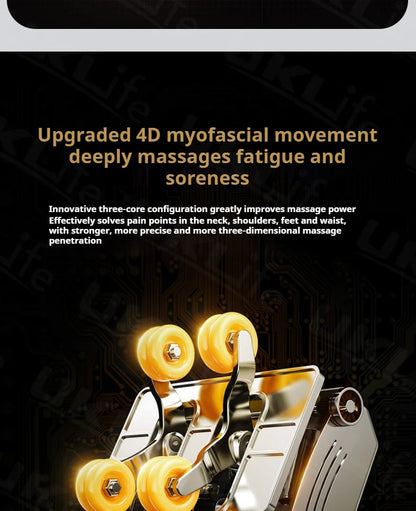 4D SL-Track Massage Chair Zero Gravity Full Body w/AI Voice 3D Luxury Electric Home Office Massage Sofa 3Y Warranty