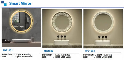 Wall Hung Frameless Touch Screen Led Bath Smart Mirror for Bathroom