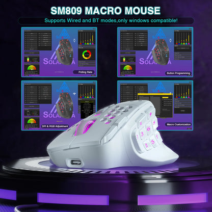 wireless MMO gaming mouse