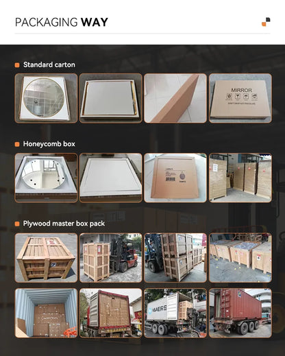 Wholesale Modern Luxury Custom Hexagon Stainless Steel Frame Wall Hanging LED Light Shower Touch Screen Bathroom Smart Mirrors