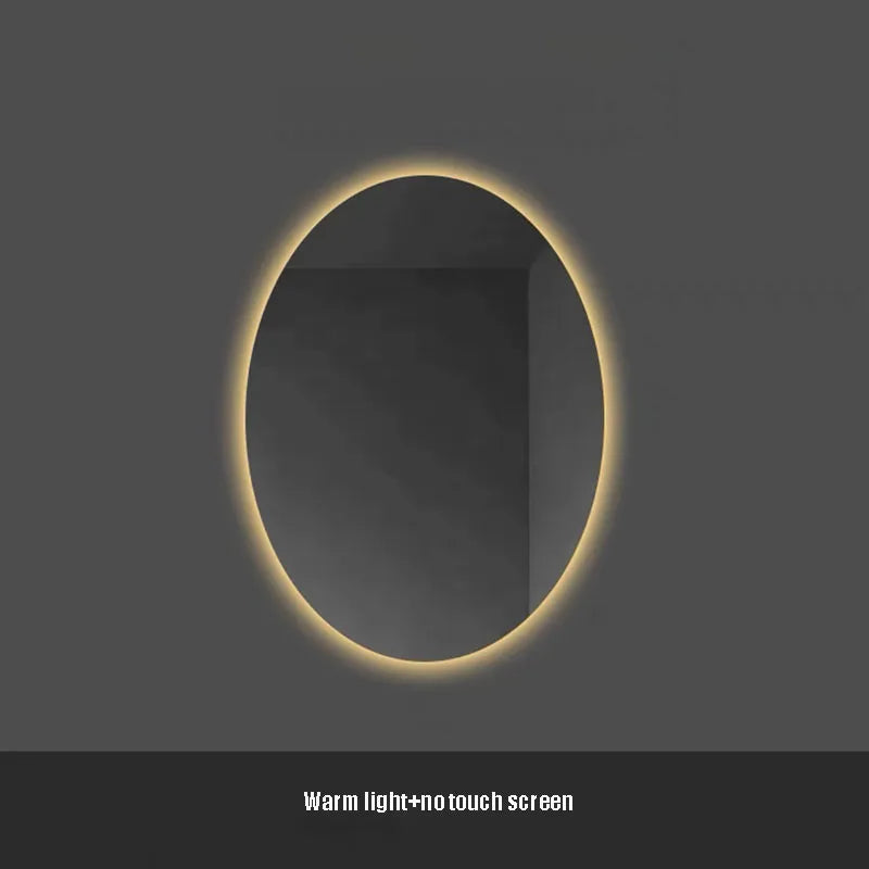 oval LED bathroom mirror