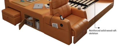 Simple Tatami Bed Massage Electric Multifunctional Headboards Double Bed Queen Size Frame Camas Moderrnas Inteligentes Furniture