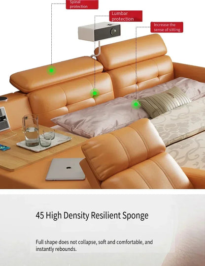 Simple Tatami Bed Massage Electric Multifunctional Headboards Double Bed Queen Size Frame Camas Moderrnas Inteligentes Furniture