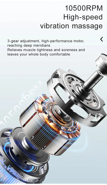 Electric Fascia Massager EMSMicro Current Vibration Deep Tissue Compression Muscle Relaxation Body Lifting Scraper Massage Knife