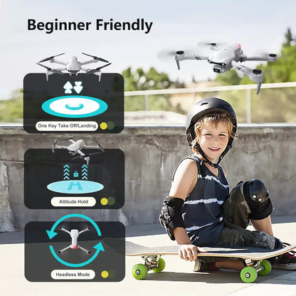 F10 Foldable Drone With Camera For Adults,1080P HD FPV Live Video RC Quadcopter