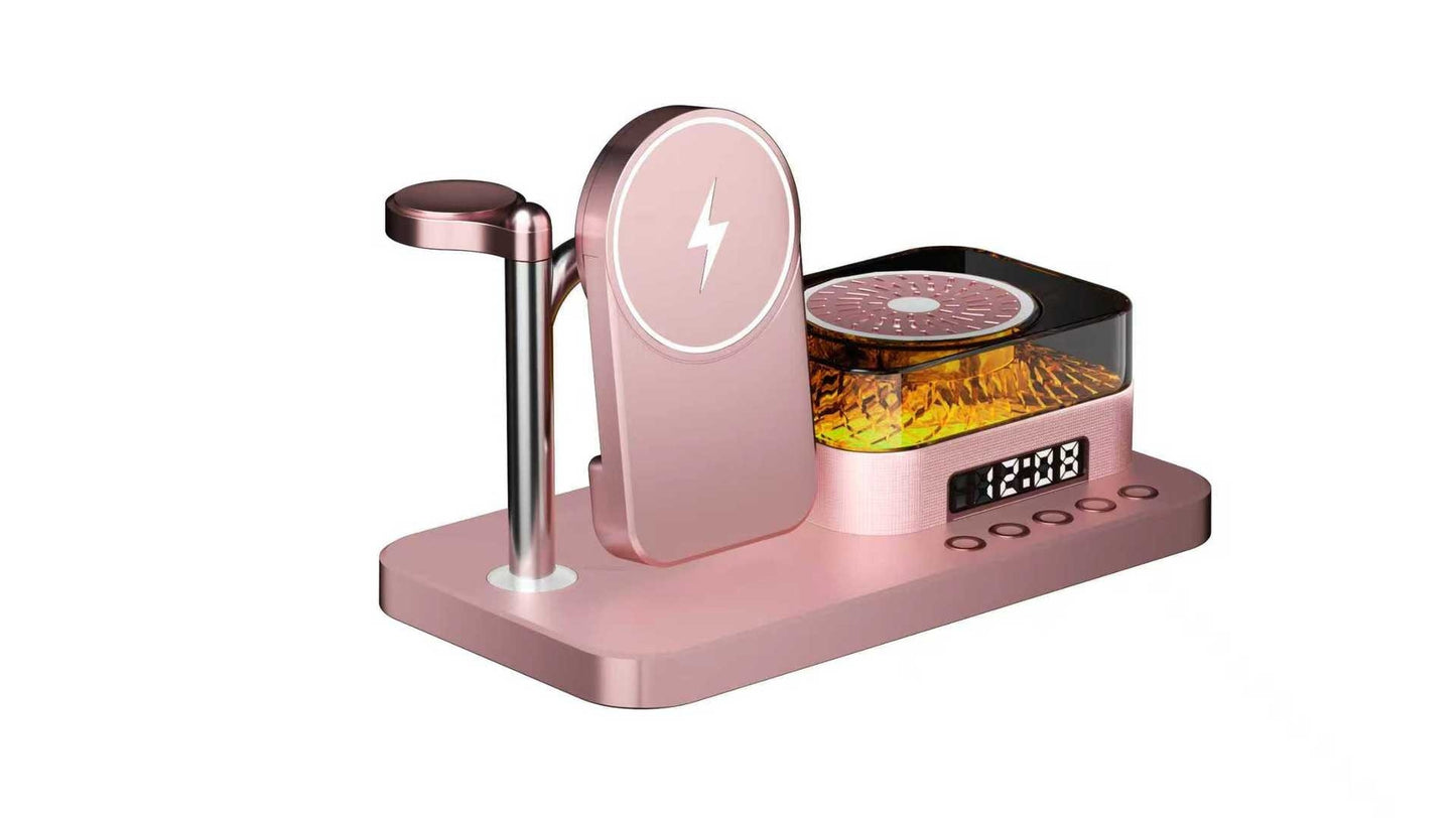 8-in-1 Magnetic Wireless Charging Stand With Multiple Functions