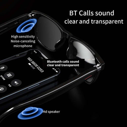 SENBONO E13 Smart Glasses Outdoor Smart Sport Hands-Free Call Music Headphone Anti-Blue Eyeglasses Wireless BT Voice Sunglasses