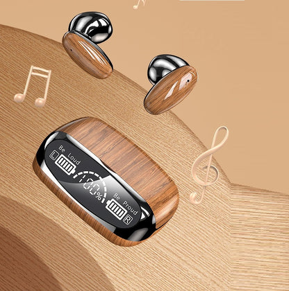 M35 Wood Grain TWS Bluetooth Headset