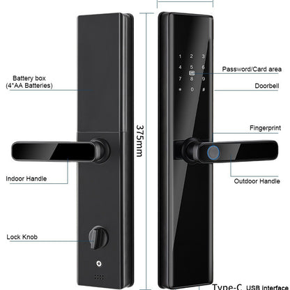 Smart Door Lock With The Fingerprint Password Card