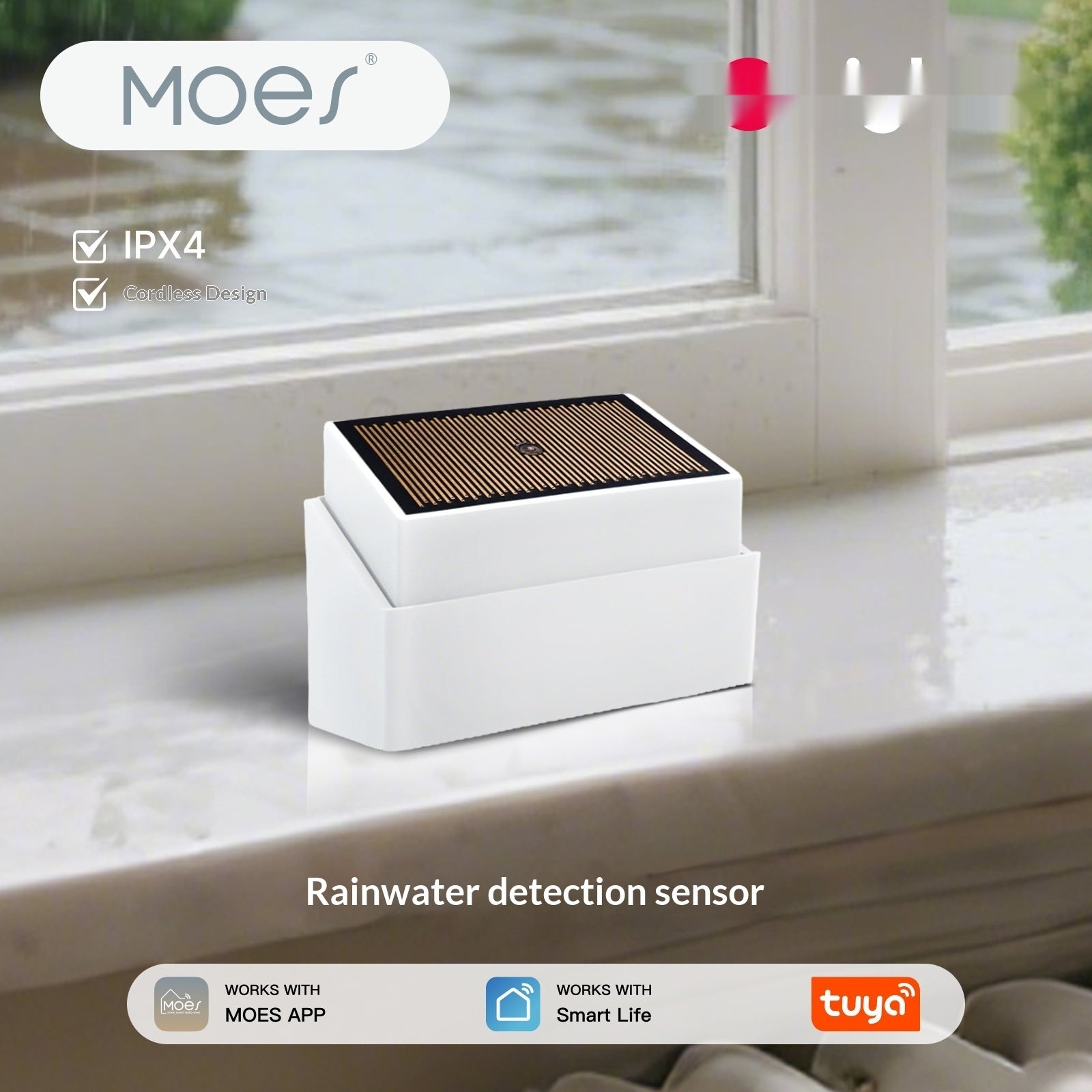 Outdoor rainfall sensor