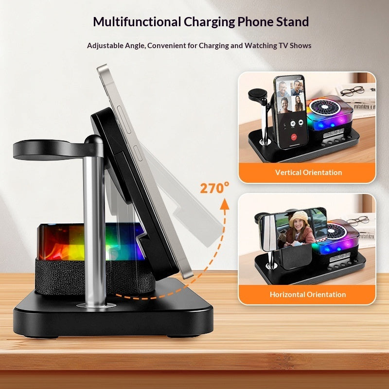 8-in-1 Magnetic Wireless Charging Stand With Multiple Functions