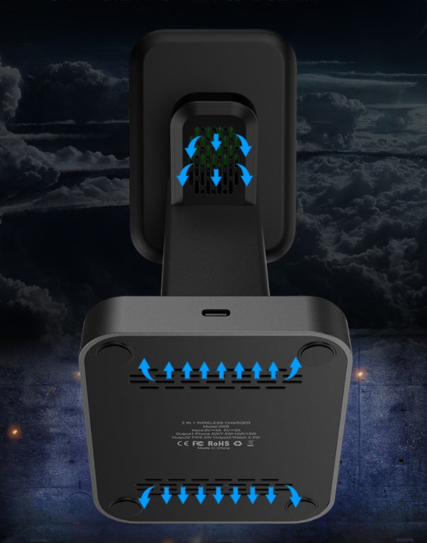 Compatible with Apple, Three-in-one Wireless Charger